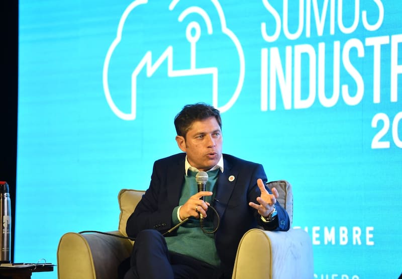 El gobernador Axel Kicillof en el evento Somos Industria.