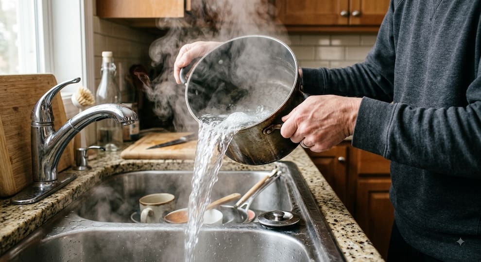 Tirar agua hirviendo en la bacha de la cocina: por qué no hay que hacerlo, según los expertos - El Cronista