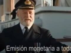 El polémico video gracioso de Milei que compara al país con el Titanic: "Emisión a toda velocidad"