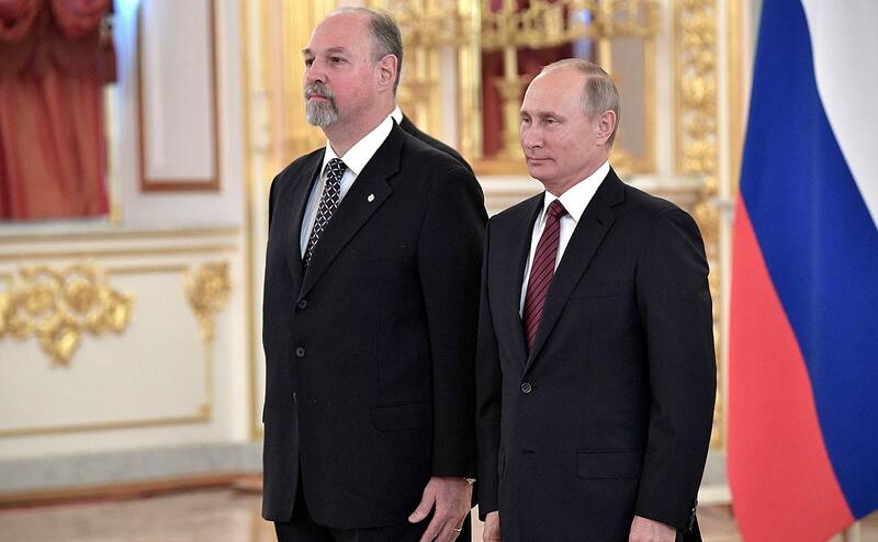 Ricardo Lagorio y Vladimir Putin