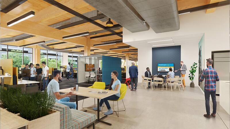 Nuevo espacio de oficinas en el campus de Walmart en Bentonville, Arkansas. Foto: Walmart.