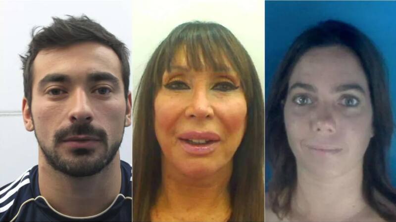 Ezequiel Lavezzi, Moria Casán y Pía Shaw.