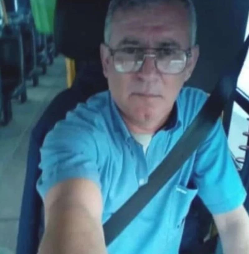 Daniel Barrientos, el colectivero asesinado durante un intento de robo.