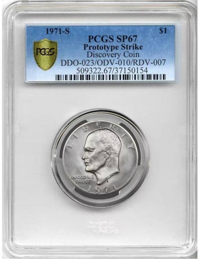 El dólar de Eisenhower de 1971 se convirtió en un objeto de gran interés entre coleccionistas, gracias a su historia y valor. Fuente: Heritage Auctions