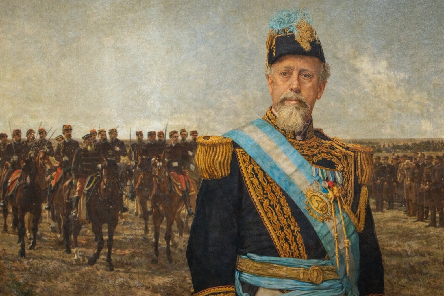 Juan Manuel de Rosas, figura central de la política exterior argentina durante el siglo XIX.