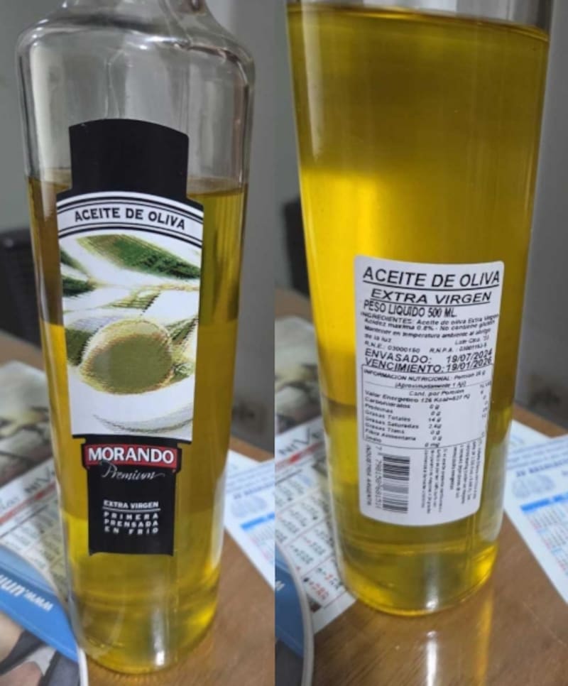El aceite de oliva prohibido por ANMAT.