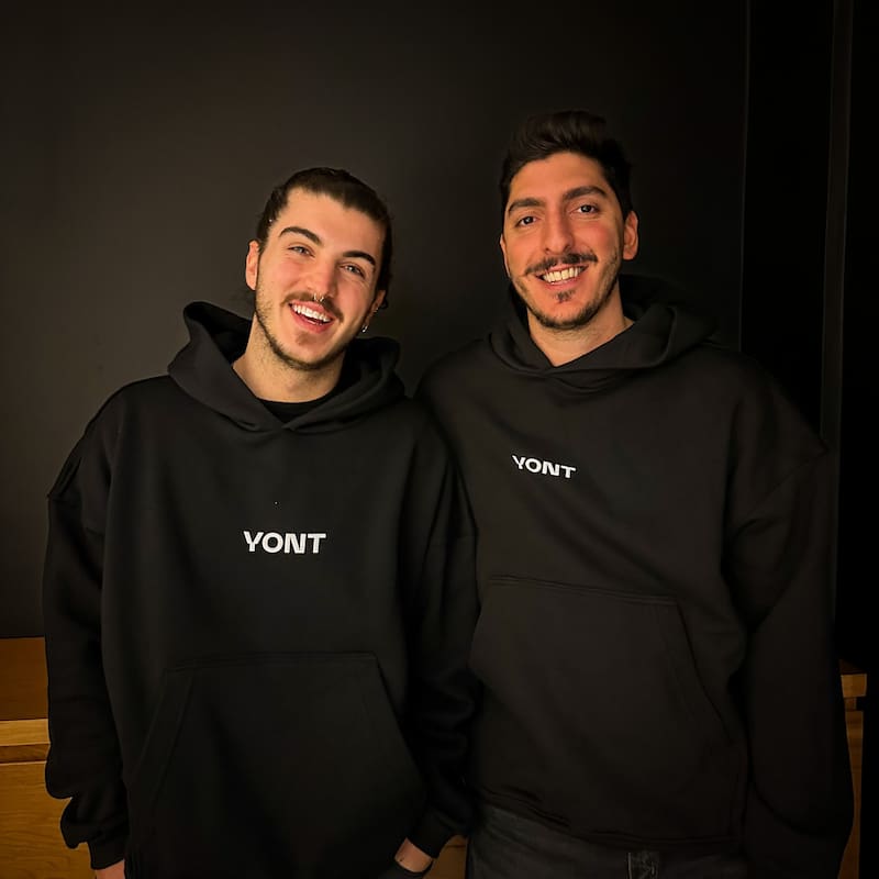 Franco Nigro y Federico Palmisano, fundadores de YONT