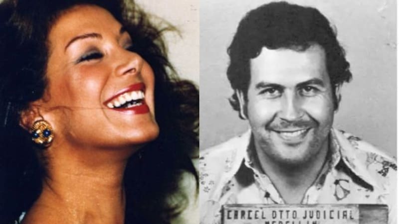 Virginia Vallejo y Pablo Escobar.