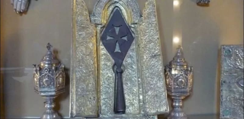 Esta es la lanza guardada en Echmiadzin. Fuente: Archivo.