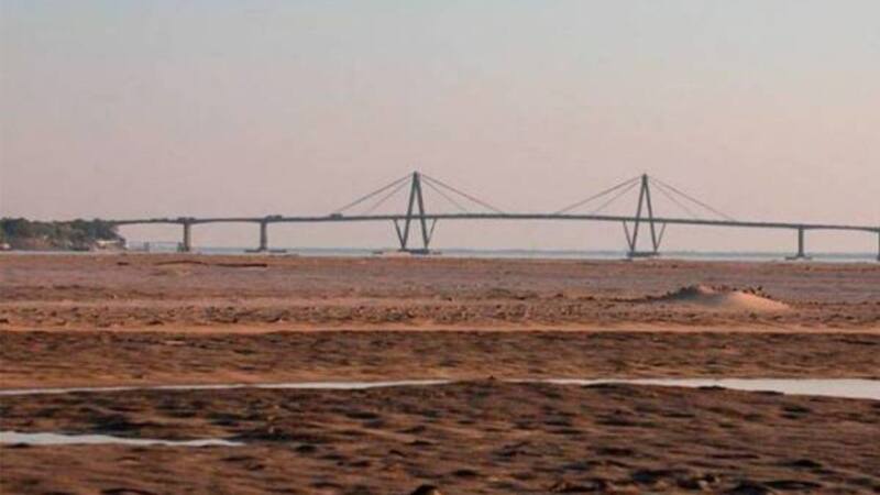 Histórica bajante del Paraná