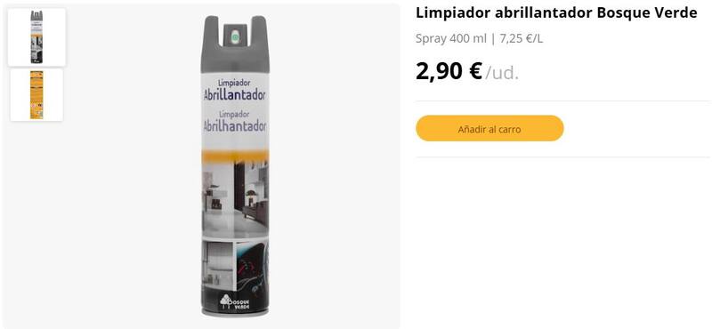 Este limpiador es todo lo que necesitas para mantener tu coche limpio y reluciente. fuente:Mercadona,