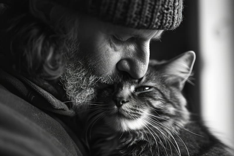 Ayuda de los gatos en la depresión. Fuente: Freepik.