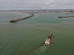 Avanza el dragado del puerto de Mar del Plata