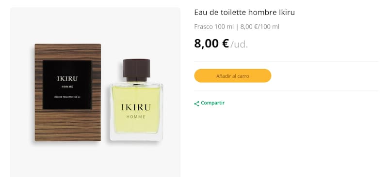 Mercadona: este es el perfume Ikiru, inspirado en otra fragancia de la marca Issey Miyake. (Foto: www.mercadona.es).