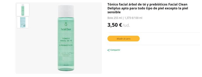 En Mercadona aparece este tónico que permite cuidar la piel de la mejor manera. (Foto: mercadona.es)