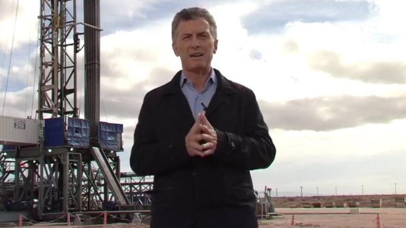 Mauricio Macri en Vaca Muerta