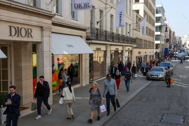 Dior y Chanel en la Oxford Street de Londres
