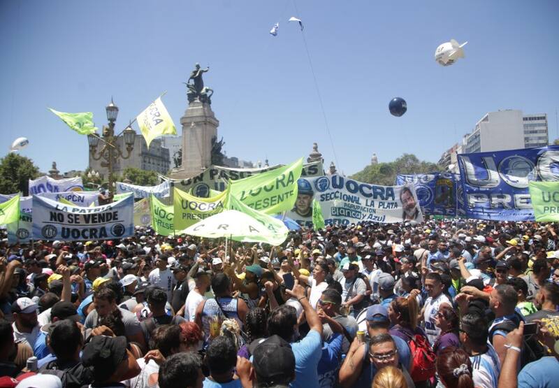 La CGT convocó a un paro y movilización el miércoles pasado contra el DNU de Milei y la ley Bases