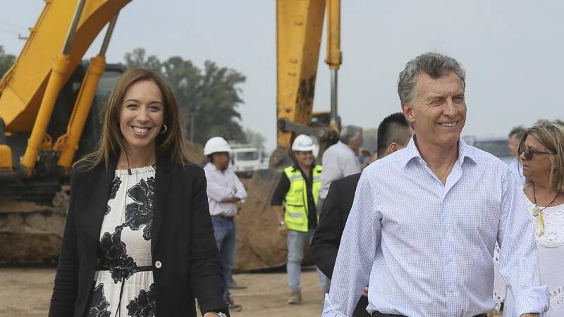 Sonrientes, Vidal y Macri se mostraron juntos en un acto en Suipacha