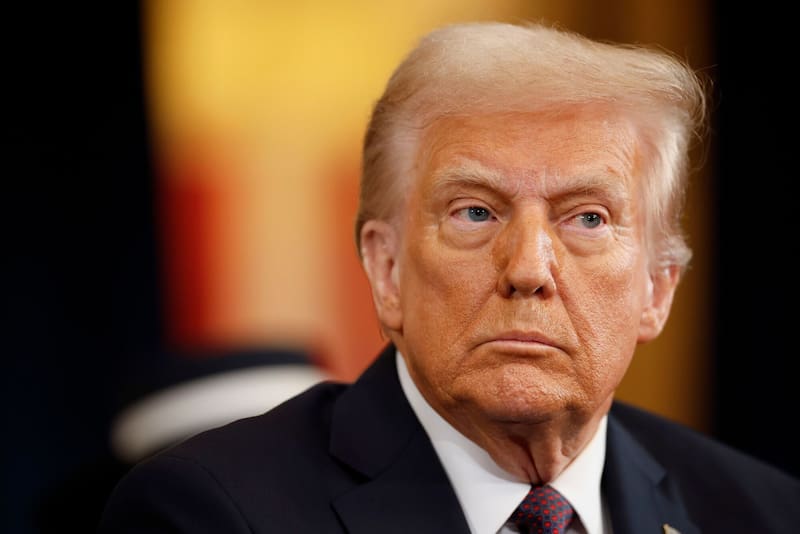 Trump acusa a la ideología de izquierda como el principal culpable del asesinato de Kirk. Fuente: Archivo.