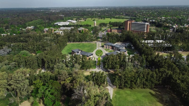 Campus de la Universidad Austral, en Pilar, donde se llevarán a cabo las XXIX Jornadas Nacionales de Derecho Civil.