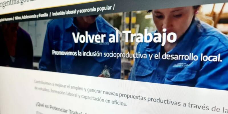 El Gobierno habilitó el registro para los titulares de Volver al Trabajo