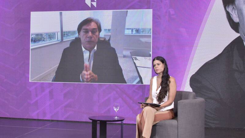 Edgardo Defortuna (en pantalla) y Belén Fernández, de El Cronista