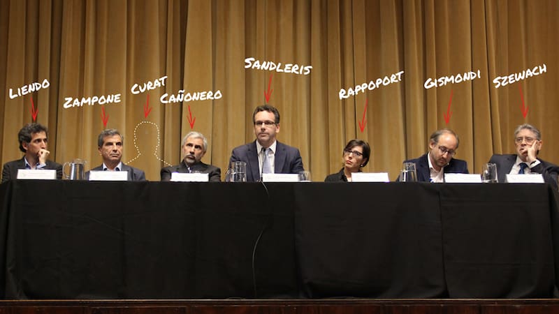 People walk by the Central Bank in Buenos Aires' financial district, in Argentina, September 14, 2018. REUTERS/Agustin Marcarian