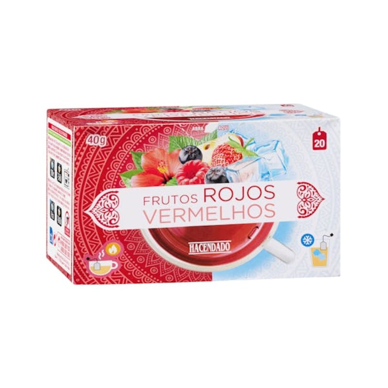 La infusión de frutos rojos de Mercadona tiene propiedades antioxidantes (Fuente: Mercadona)