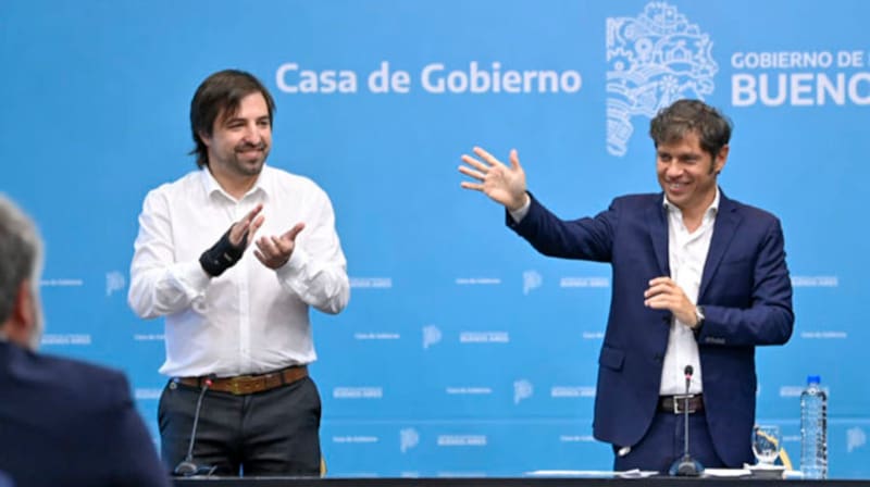 Kicillof junto a Kreplak, el ministro de Salud que responde a Máximo K.