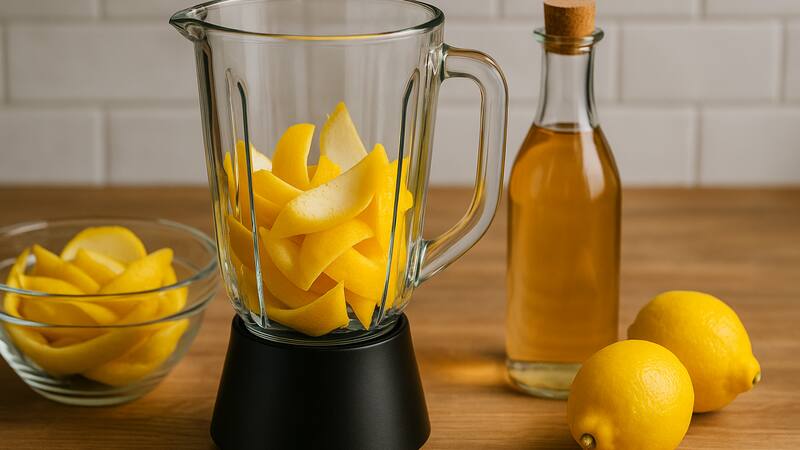 Licuar cáscara de limón con vinagre: por qué recomiendan hacerlo y para qué sirve.