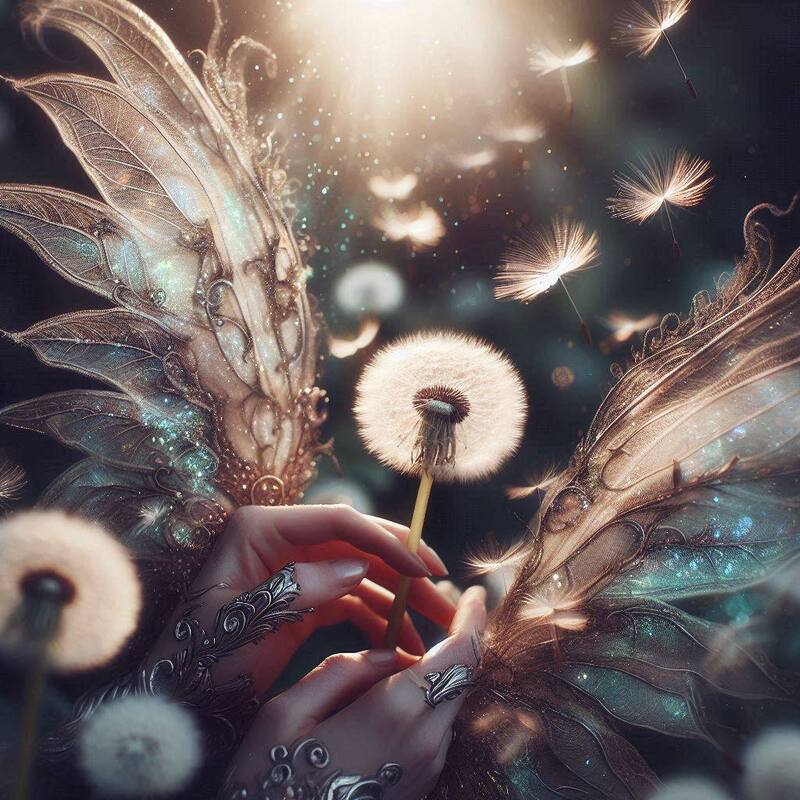 Hierba de las hadas. Fuente: Bing AI.