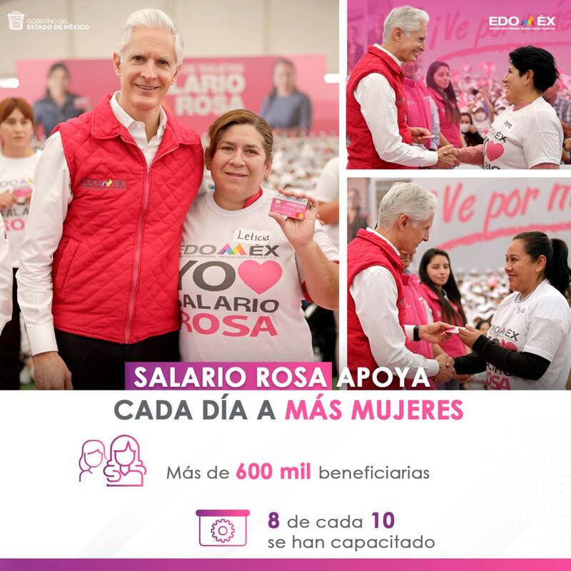 Estas son las únicas personas que reciben el salario rosa en el Estado de México: conoce por qué. Fuente: Gobierno del Estado de México.