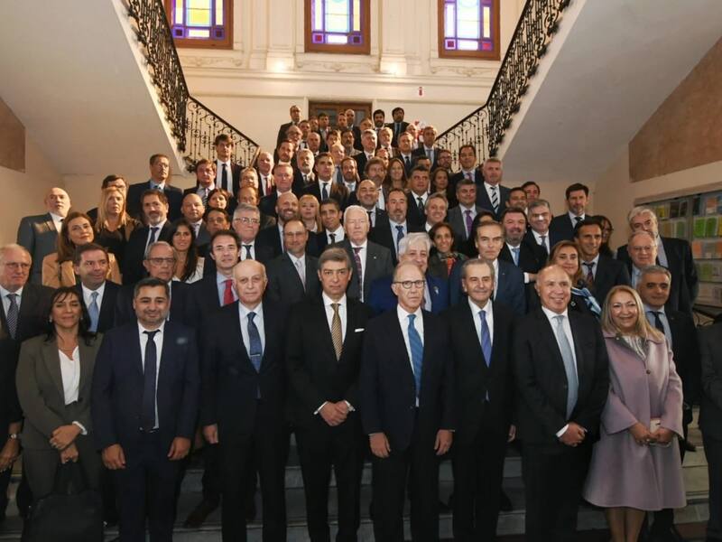 Los jueces de la Corte, días atrás en público durante un acto en Rosario convocado para dar apoyo a los magistrados que manejan causas de narcotráfico.