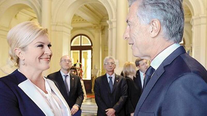 Macri recibió a Grabar_Kitarovic en la Casa Rosada para fortalecer los lazos comerciales entre ambos países