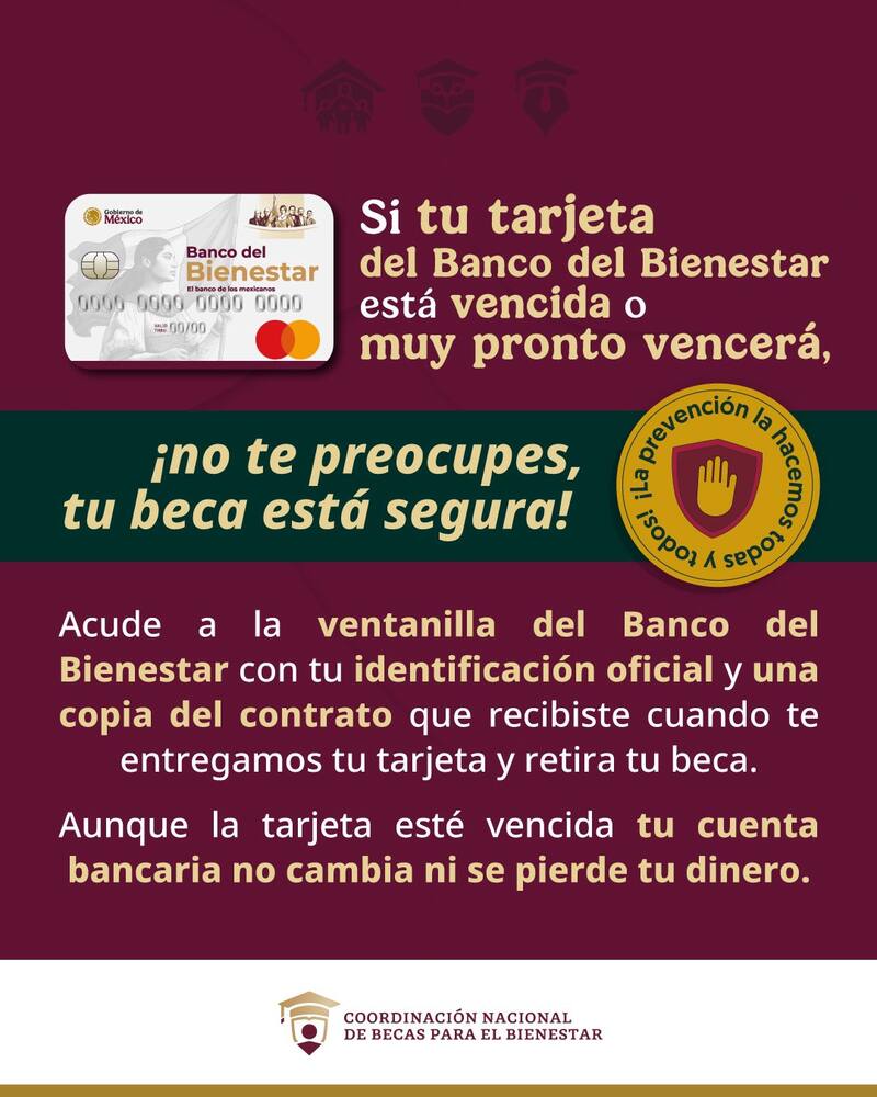 Tarjeta del Banco del Bienestar. Fuente: Gobierno de México.
