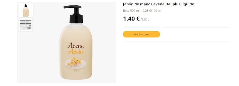 Mercadona sumó este jabón líquido a su sección de cuidado corporal. (Foto: mercadona.es)