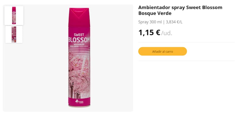 Este es el ambientador de Mercadona que cuesta 1,15 euros. (Foto: mercadona.es)