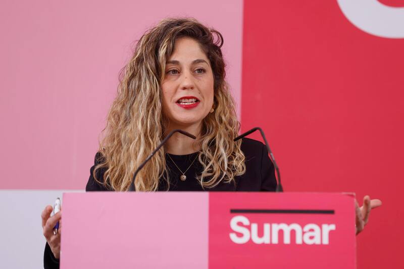 "Europa tiene que iniciar el desacople del trumpismo" indicó Lara Hernández, coordinadora general de Sumar.(Fuente: EFE)