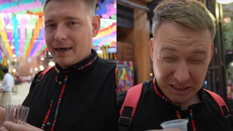 Los rusos se atrevieron a probar un mezcal de 47 grados de alcohol.