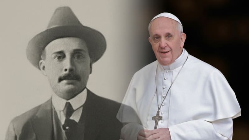 l Papa Francisco junto a José Gregorio Hernández: imagen simbólica de la histórica canonización que convirtió al médico venezolano en el primer santo del país, el 19 de octubre de 2025.