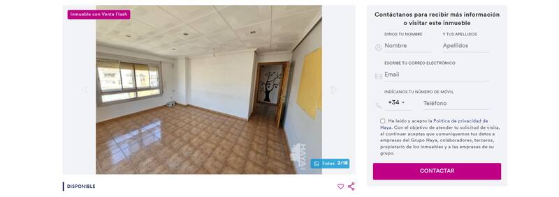 Los pisos, paredes, ventanas y puertas de este inmueble están en óptimas condiciones. (Foto: haya.es)