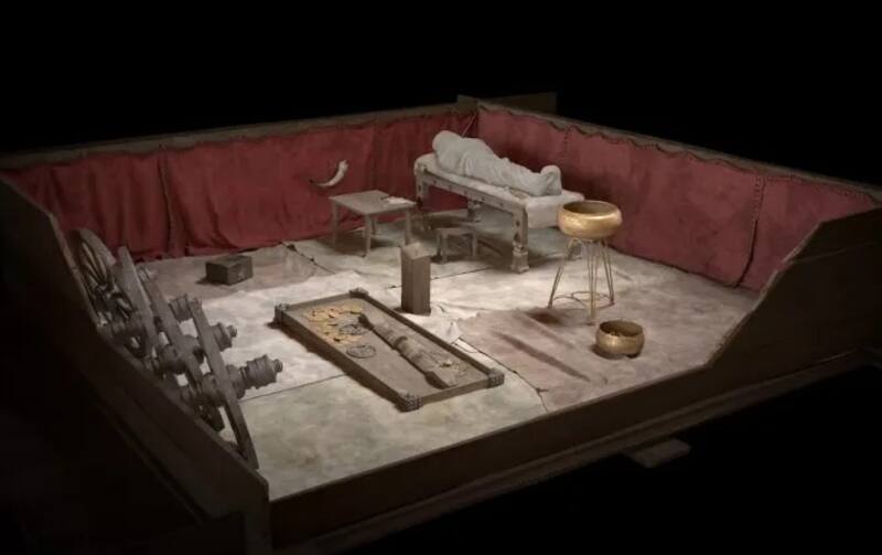 Tumba central del montículo de Grafenbühl. Crédito: Thomas Hoppe