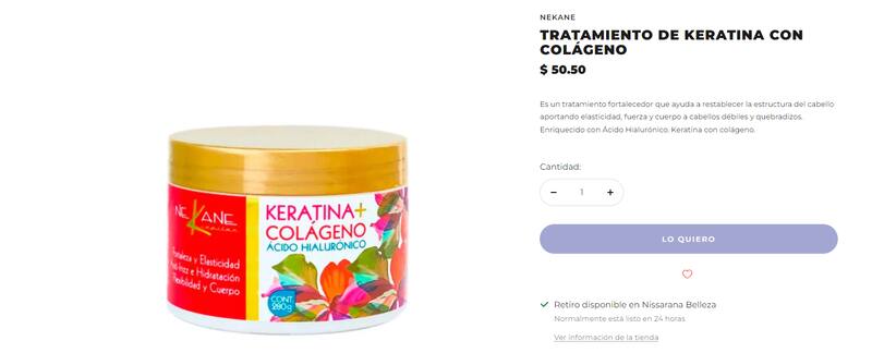 La crema de Keratina y Colágeno también aporta cuerpo al cabello. Foto:dubellay.mx.