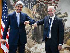 Rodríguez Larreta se reunió con John Kerry, en el primer día de su gira por EE.UU.