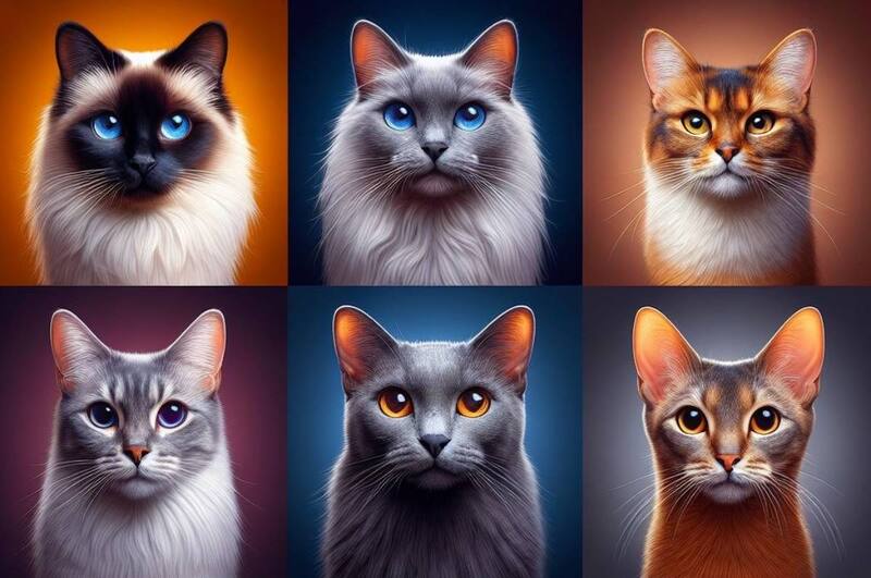 Color del manto de los gatos. Fuente: Archivo.