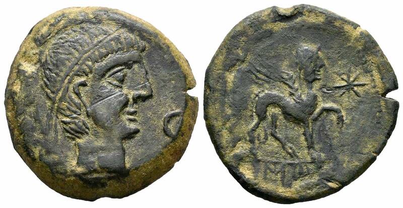 Moneda de oro de Cástulo (Siglo III a.C.).