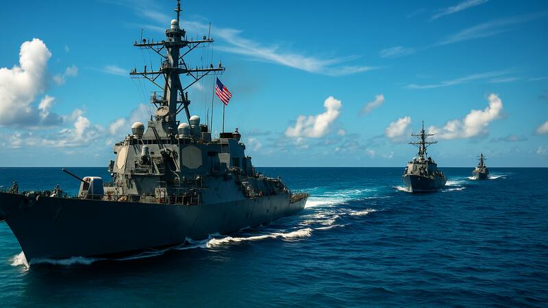 ¿Se desata la Tercera Guerra Mundial? Estados Unidos despliega buques "destructores" en un país apoyado por Rusia.