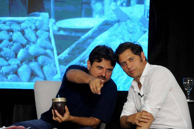 Axel Kicillof junto a Juan Grabois
