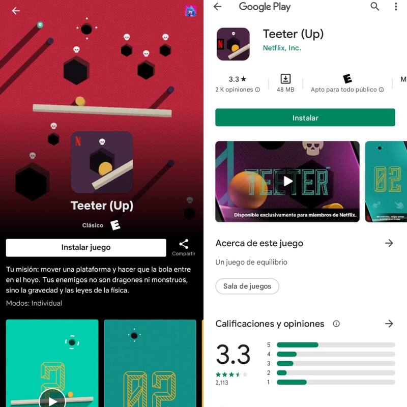 Así se pueden descargar juegos desde Netflix.